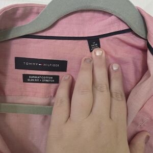 Tommy Hilfiger Pink Supima Cotton Shirt